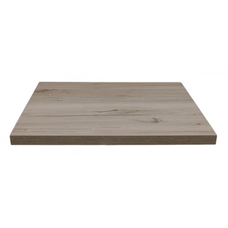 Plateau de table Glans en mélaminé, épaisseur 30 mm, format carré 60 × 60 cm