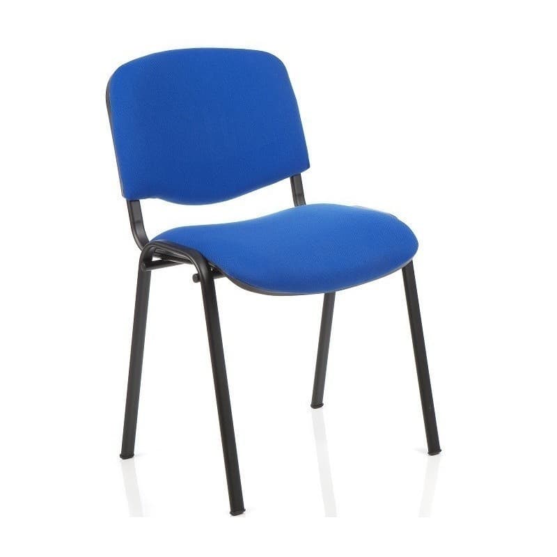 Chaise Fugt New AM, structure époxy noire, revêtement tissu A20 bleu