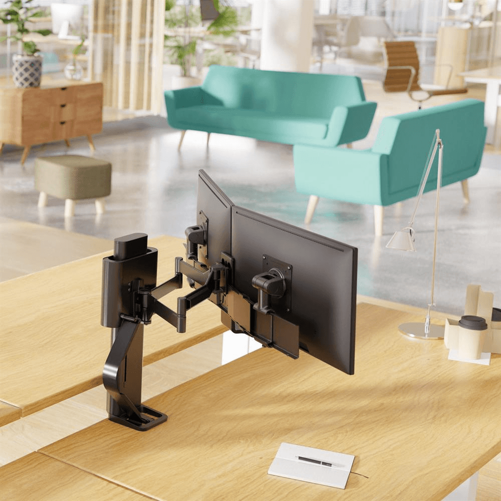 Support écran double professionnel Ergotron – TRACE