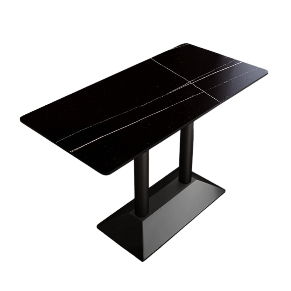Reykjavik rectangular sintered stone side table - modern design desk