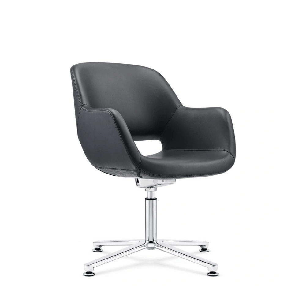Silla de reunión de oficina CuperExuperi de cuero - respaldo medio, uso task