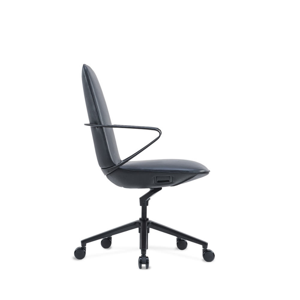 Midrand-M Genuine Leather Office Chair - Mid-Backrest