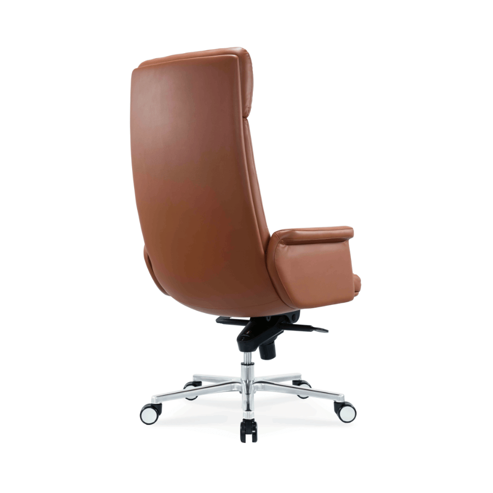 Silla de oficina Maun de cuero - respaldo alto