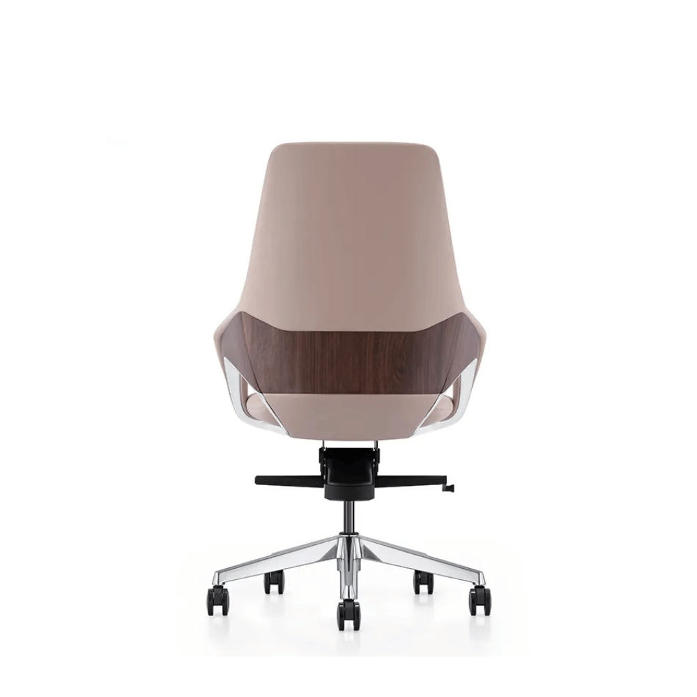 Fauteuil de bureau Siena-M en cuir – dossier mi-haut, design luxe