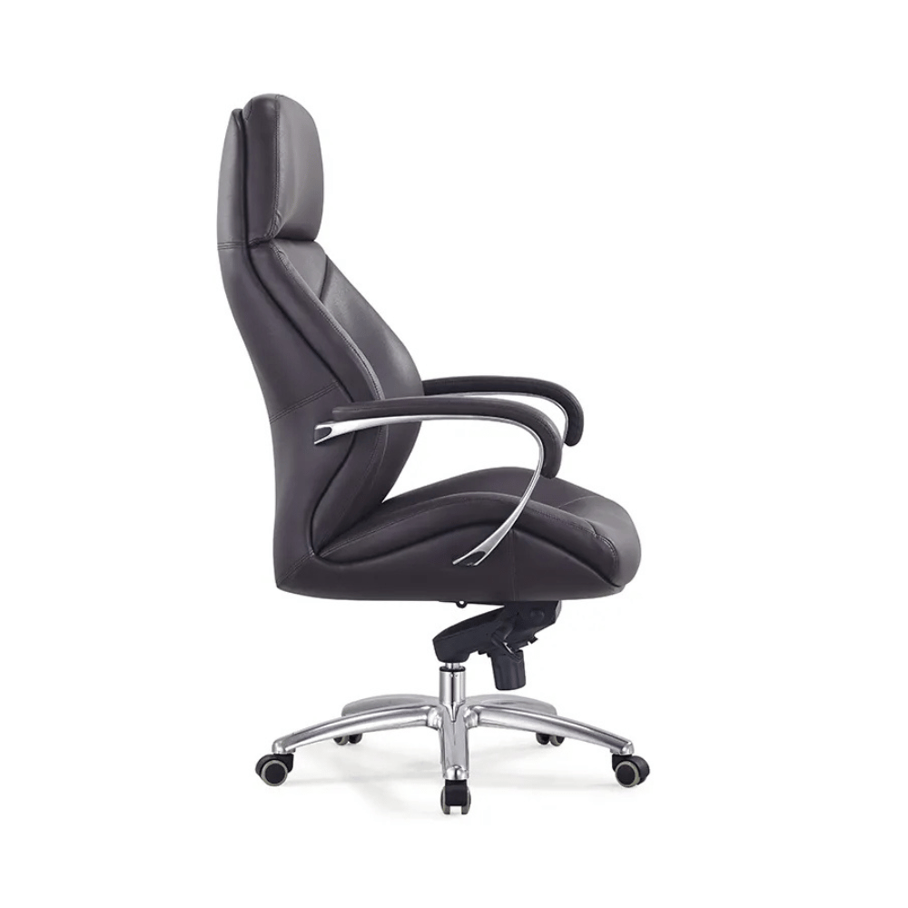 Fauteuil de bureau Zadar en cuir – dossier haut