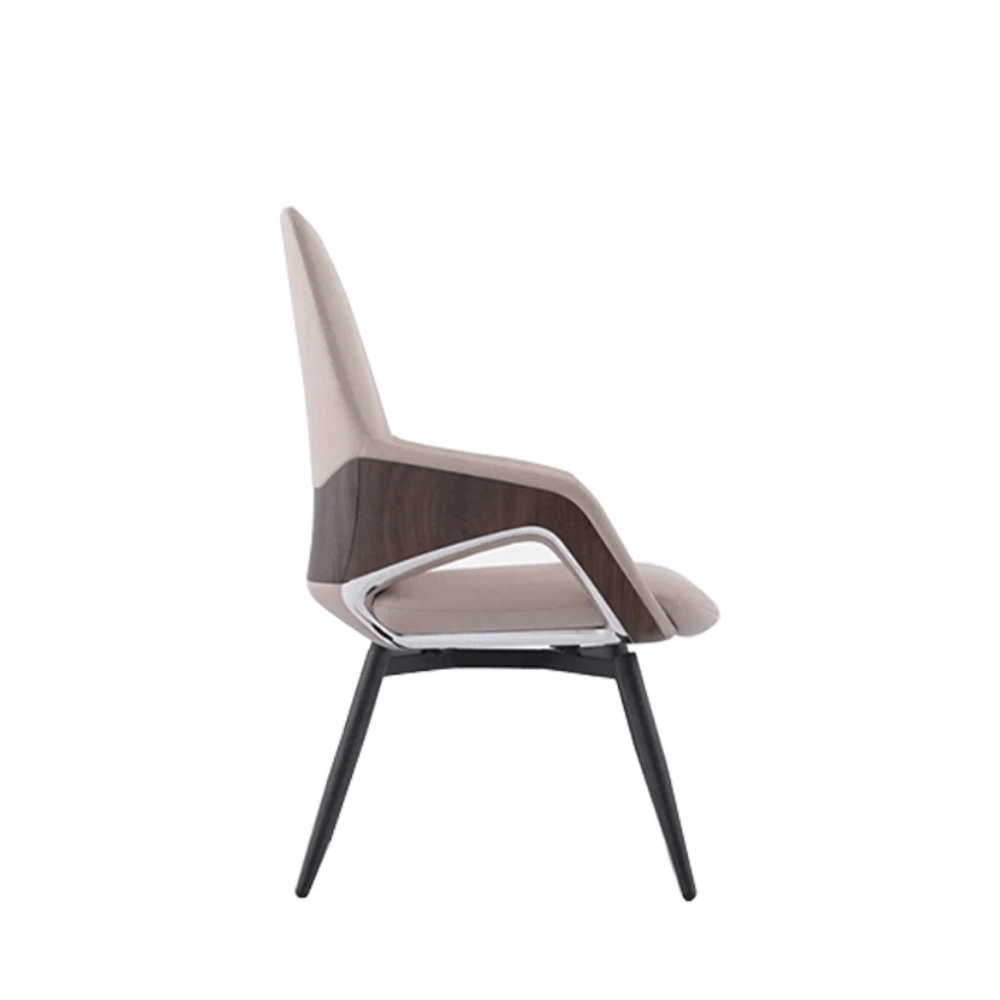 Sillón lounge Siena-L de cuero - acabado de lujo