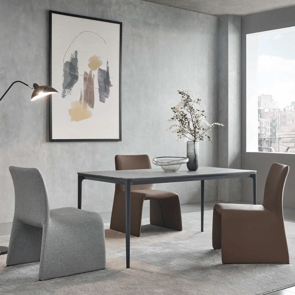 Dining chair Glove in leather - designer creation