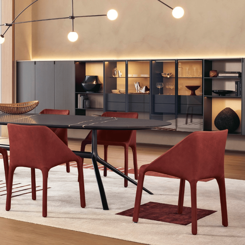 Dining chair Manta in full leather