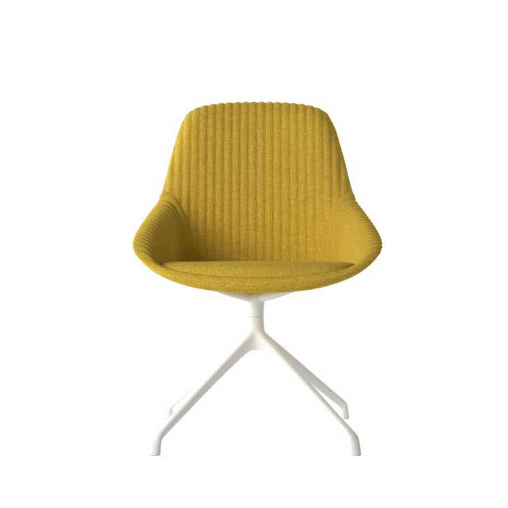 Dining chair Sys in fabric with armrests