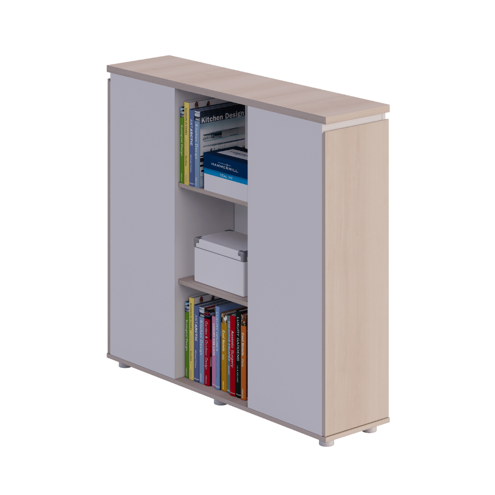 Tommaso-B high desk cabinet in wood
