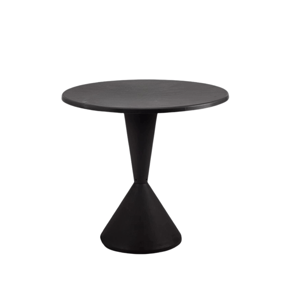 Table d’appoint Amedeo ronde en résÉSINE plastique pour extérieur