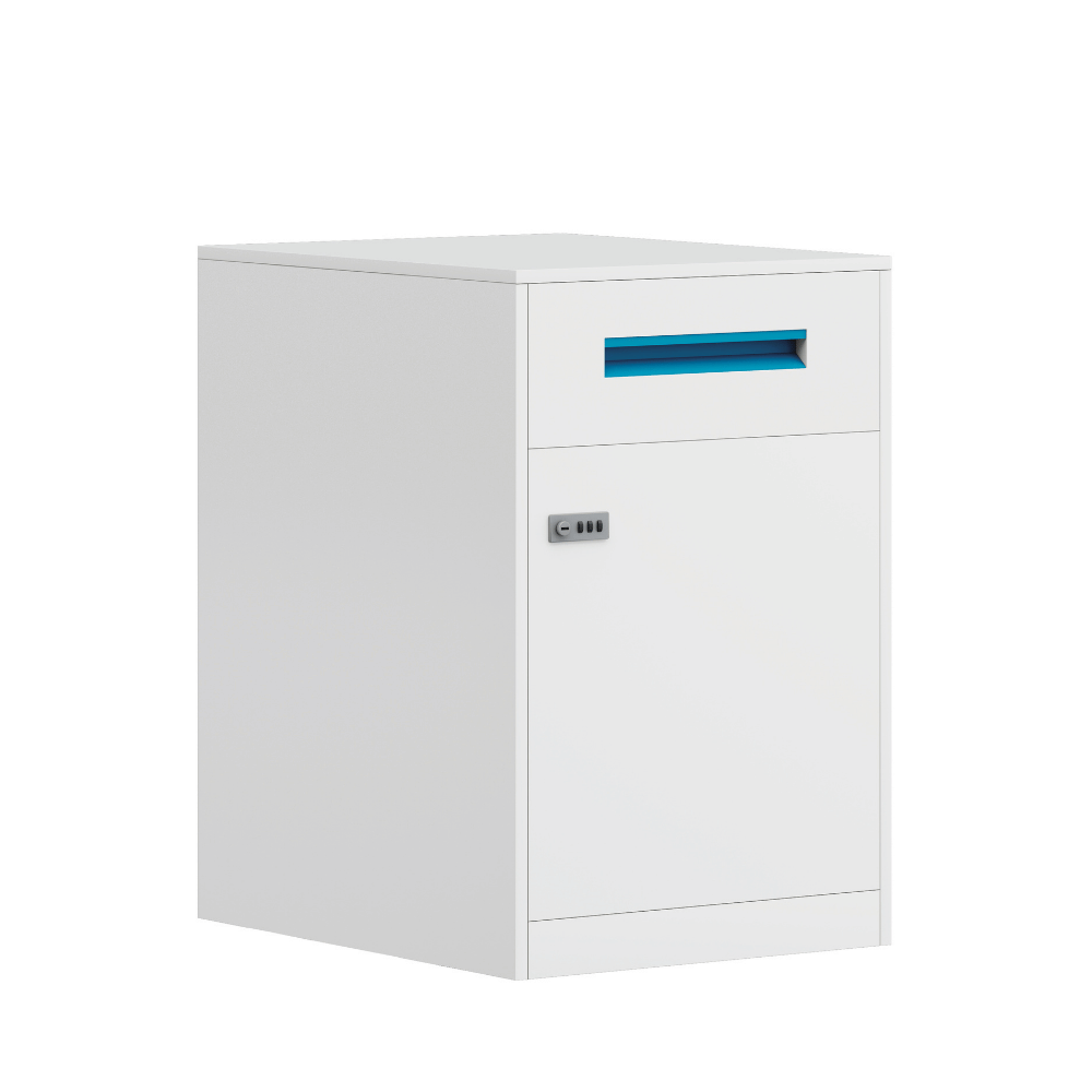 Mobile storage drawer Filippo1 in steel