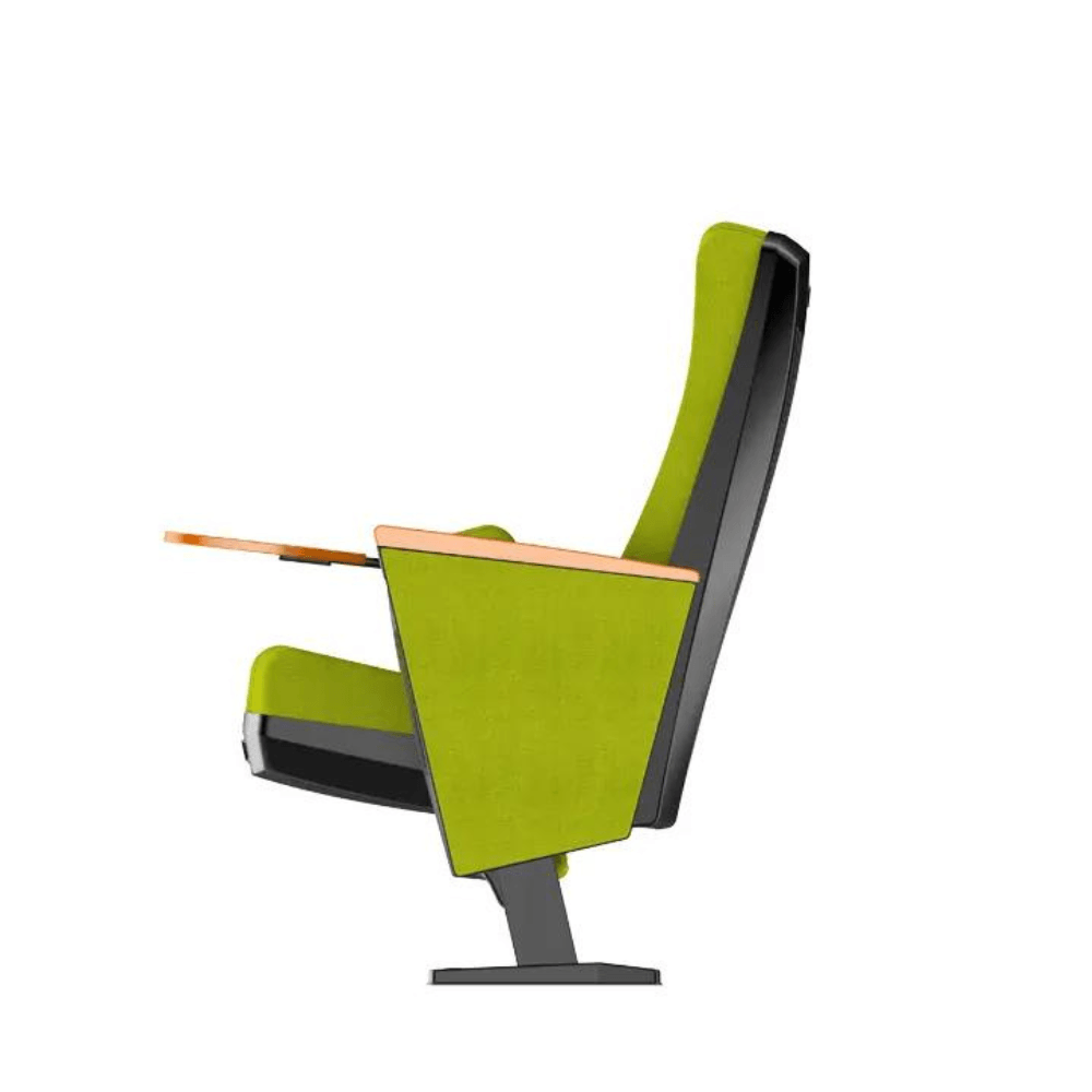 Asiento de auditorio Study en tela con mesa escritorio integrada