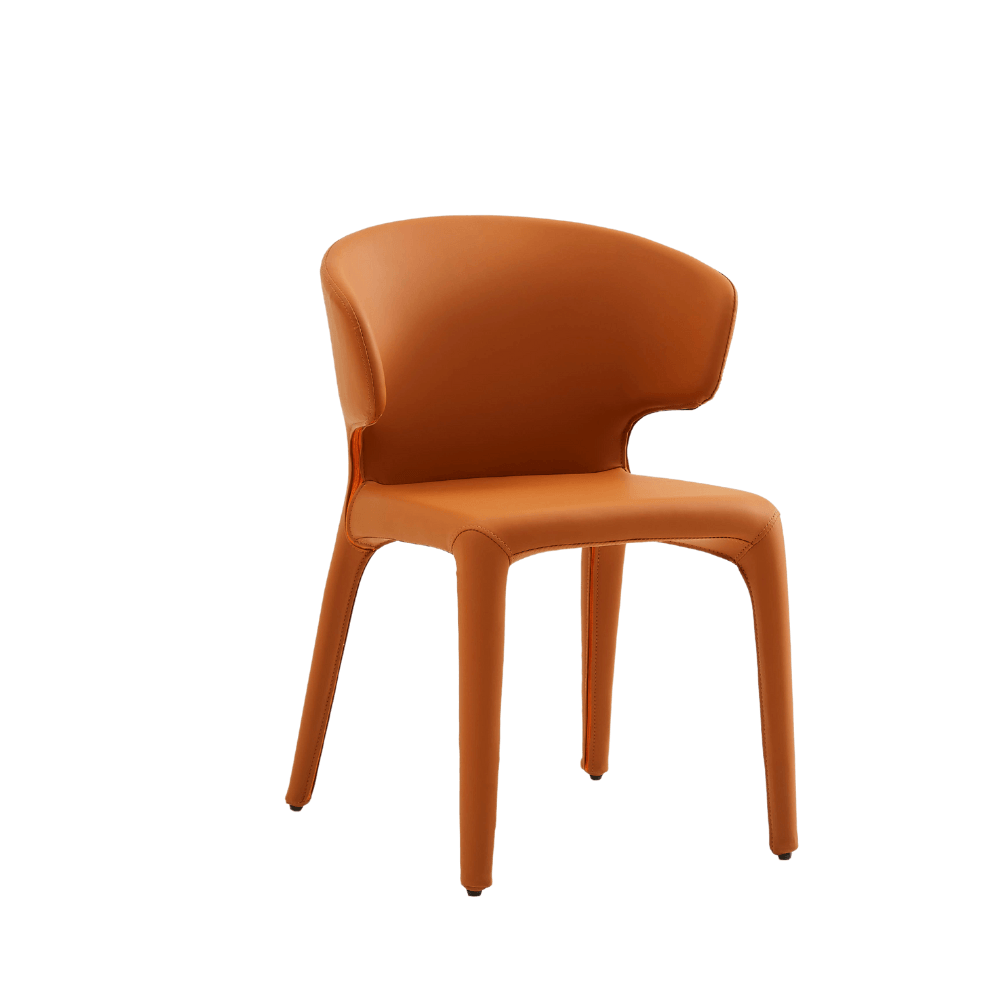 Chaise Hundro-B en cuir -> Chaise Hundro-B de cuero