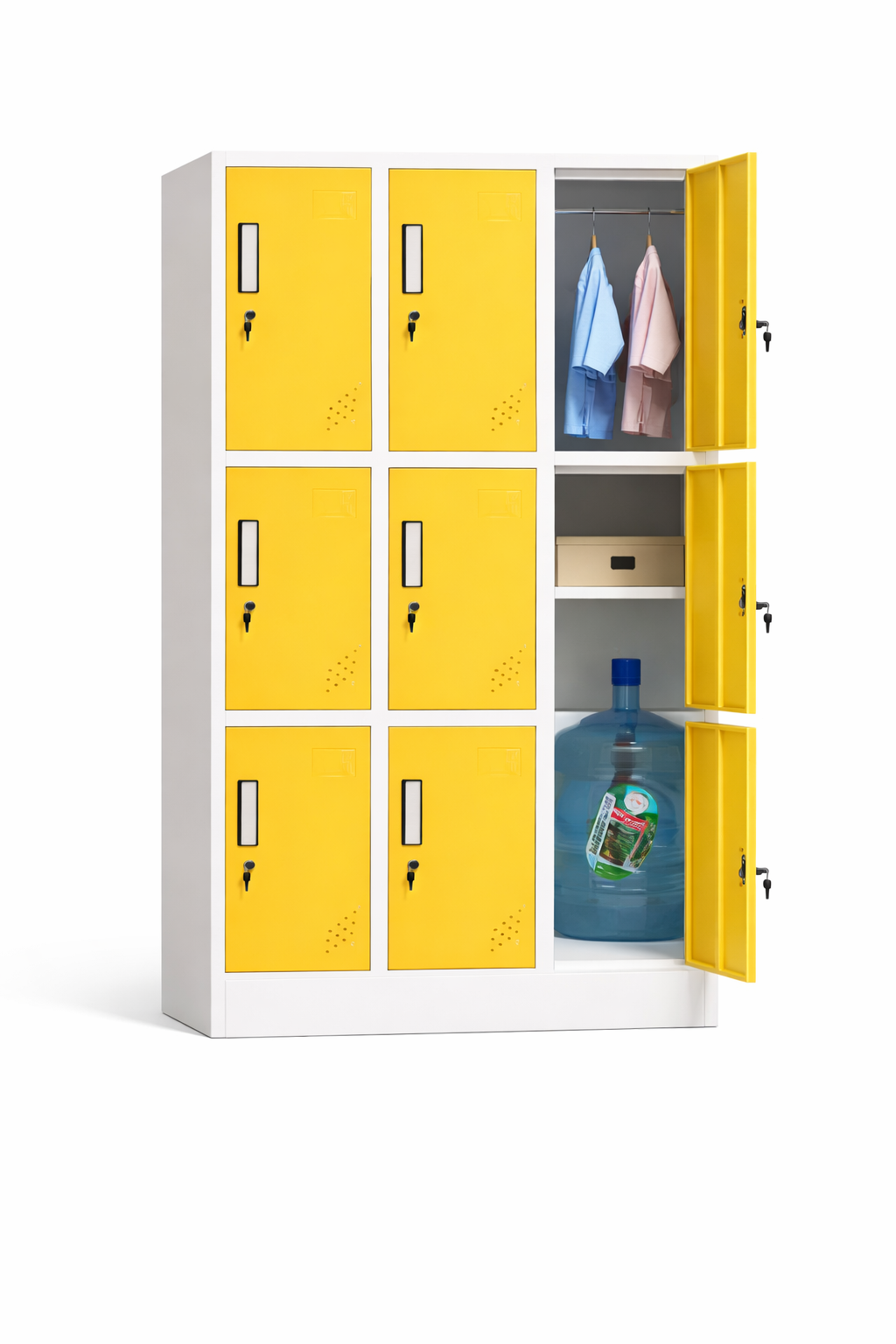 Wardrobe locker 6 doors 90 x 180 x 42 cm