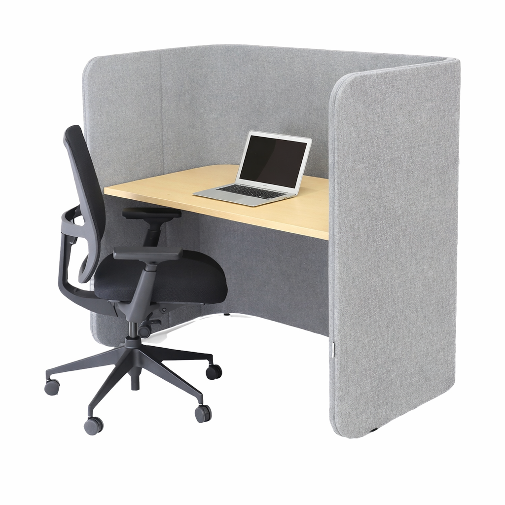 Individual semi-open acoustic call center desk