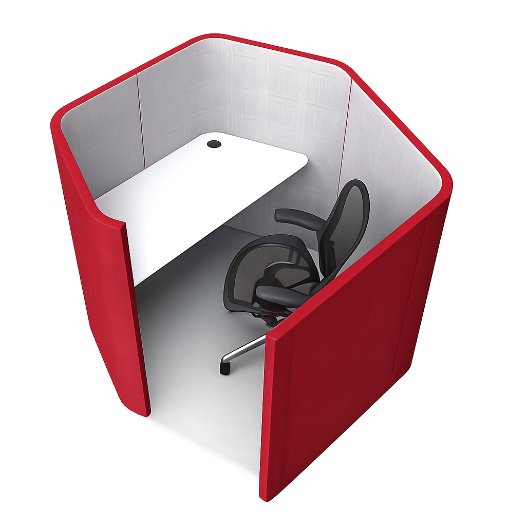 Individual acoustic desk Maze call center
