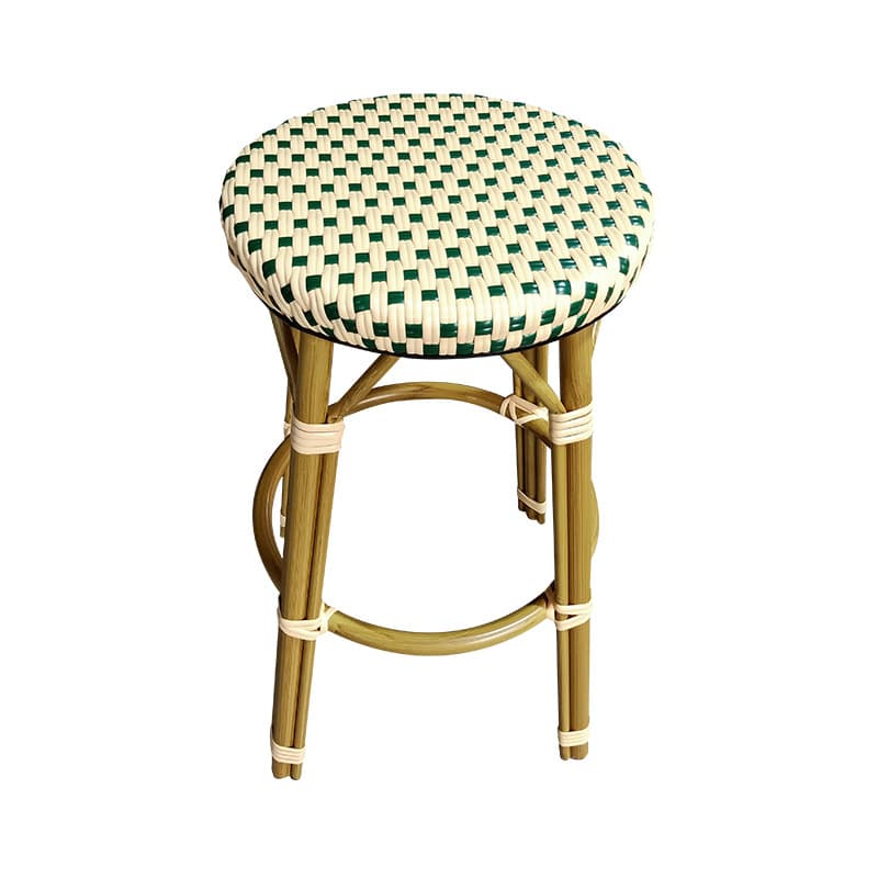 Tabouret bistrot extérieur Michelet – Rotin – H 74 cm