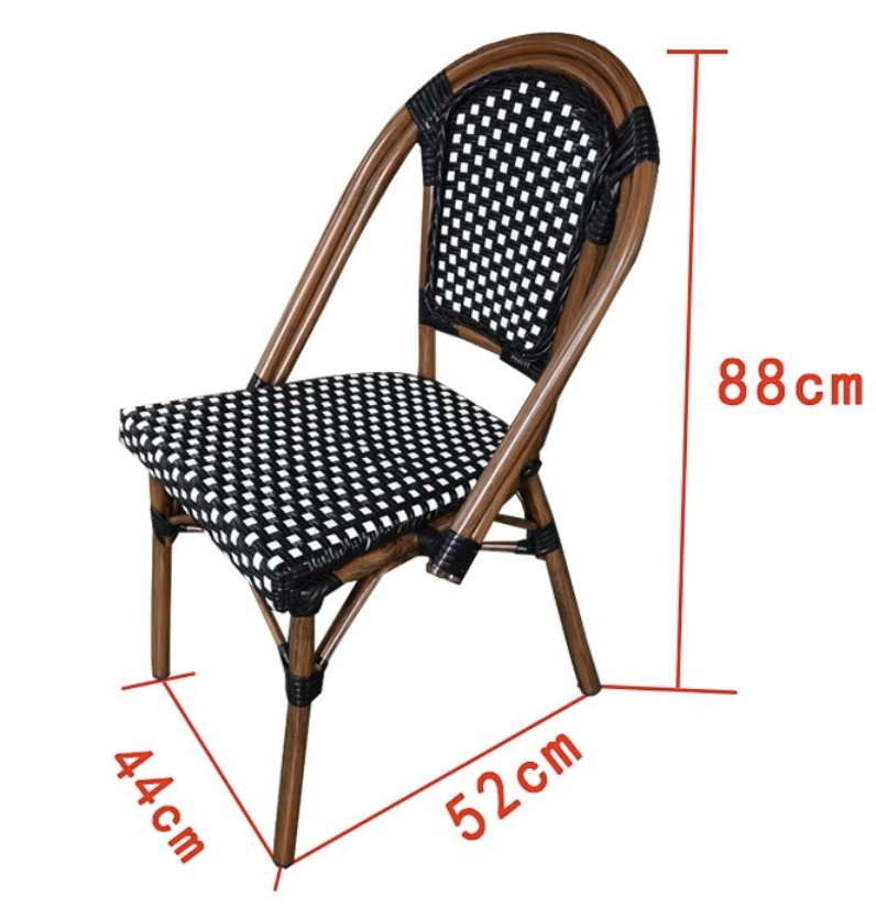 Chaise bistró de ratán Colección Montparnasse modelo 02