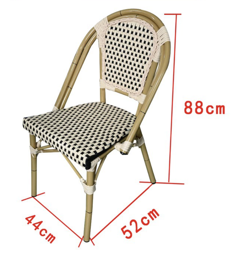 Chaise de bistró de ratán Colección Montparnasse modelo 03