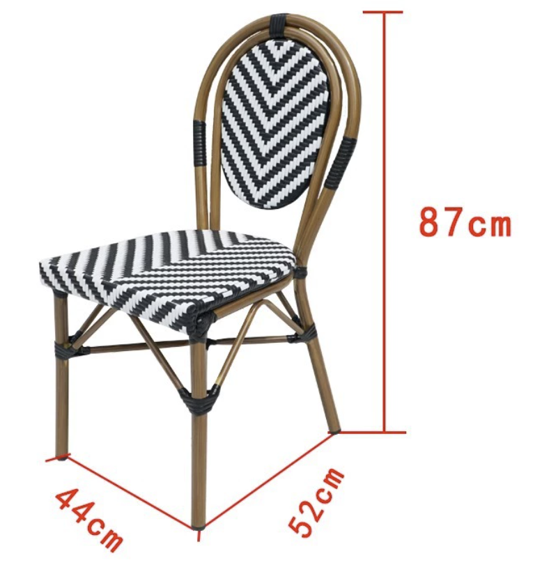 Chaise de bistró de ratán Colección Montparnasse modelo 04