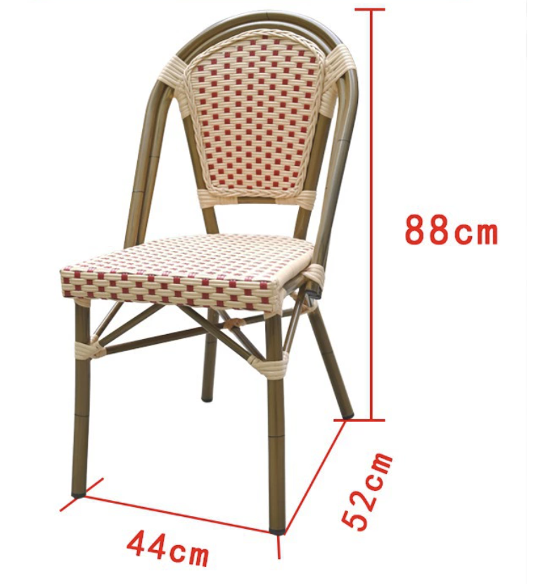 Chaise de bistró de ratán Colección Montparnasse modelo 06