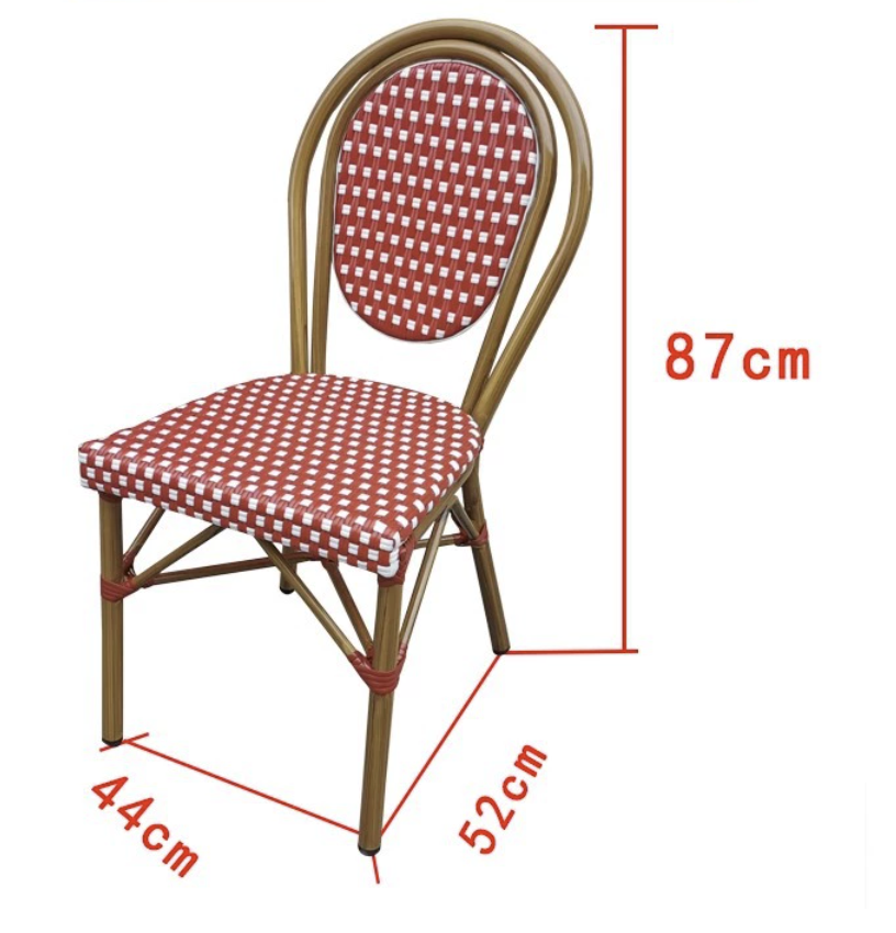 Chaise bistrot rotin Collection Montparnasse modèle 09