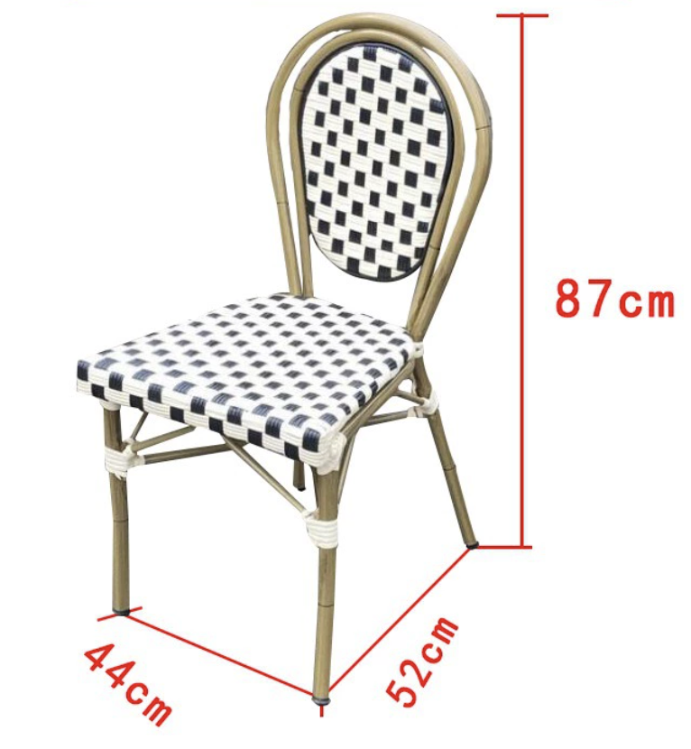 Chaise bistrot rotin Collection Montparnasse modèle 10