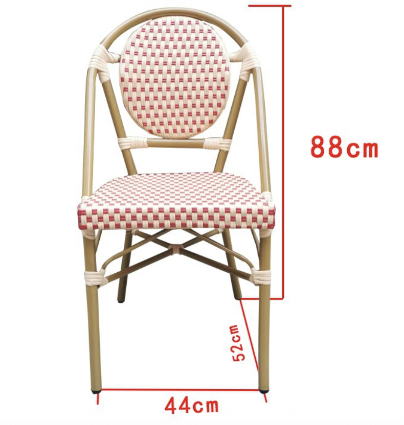 Chaise bistrot rotin Collection Montparnasse modèle 14