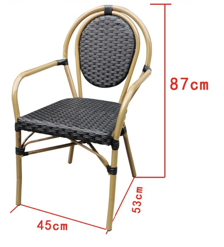 Chaise bistrot rotin Collection Montparnasse modèle 18