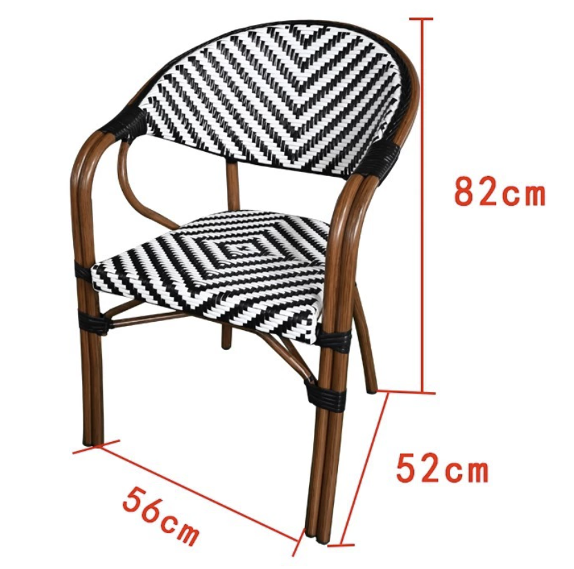 Fauteuil bistrot rotin Collection Montparnasse modèle 1