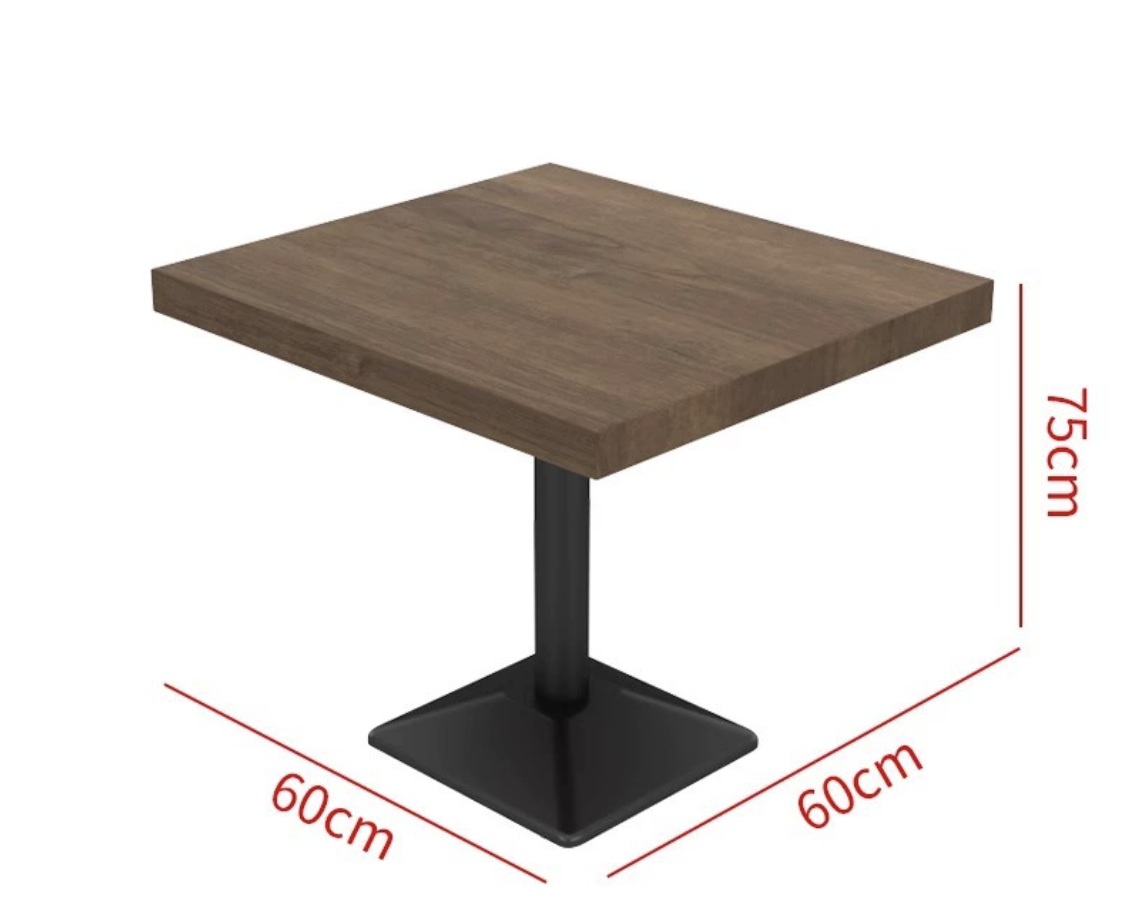 Complete Western Style Table 60 x 60 cm