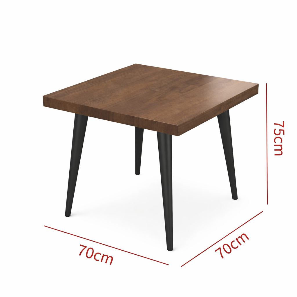 Complete Western Style Table 70 x 70 cm