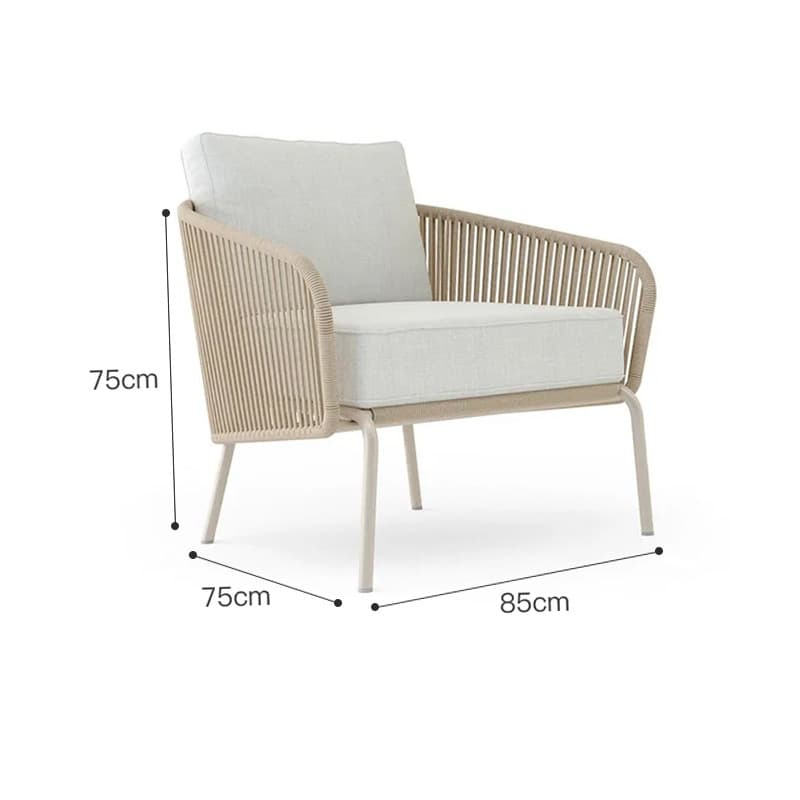 Fauteuil extérieur Surya en rotin modèle 2