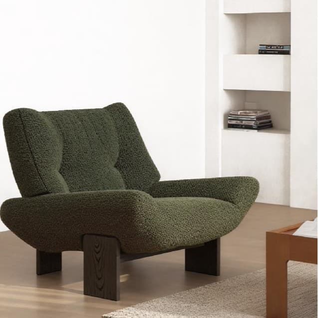 Armchair Minotti in wool