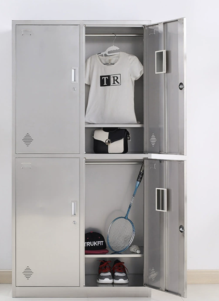 Wardrobe Stainless 4 doors