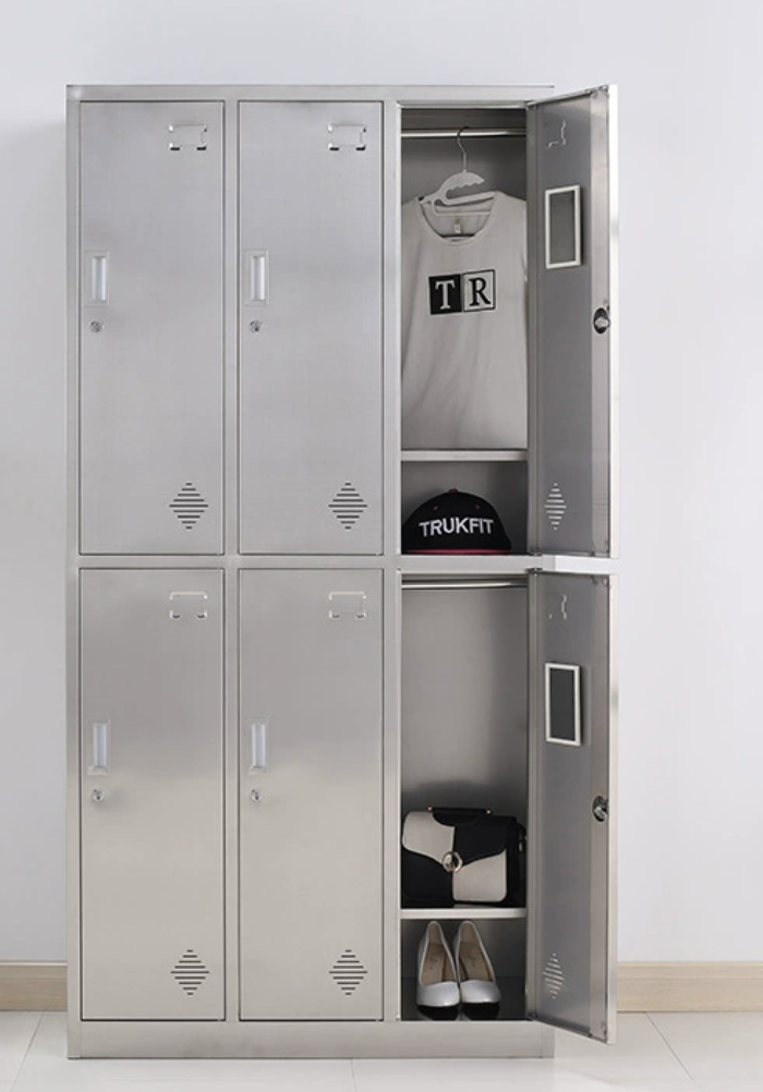 Wardrobe Stainless 6 doors