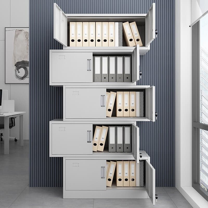 Detachable Section Office Armoire Pure Stain