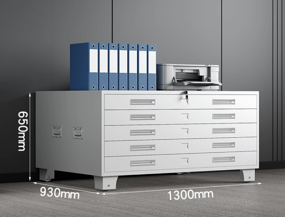 Furniture for A0 plans - 5 drawers