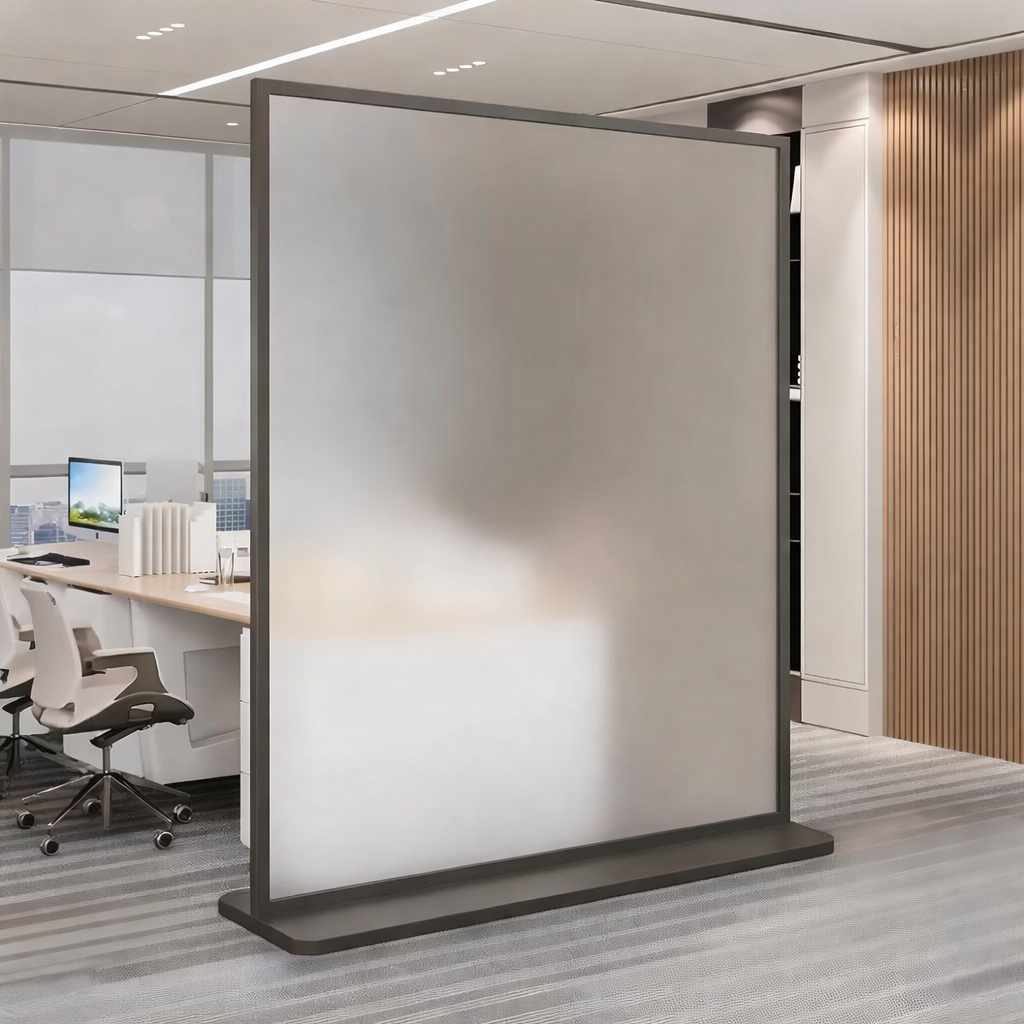 Cloison de séparation de bureau en verre