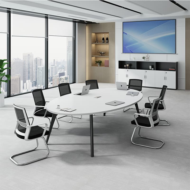Table de réunion ovale Sima (sur mesure)
