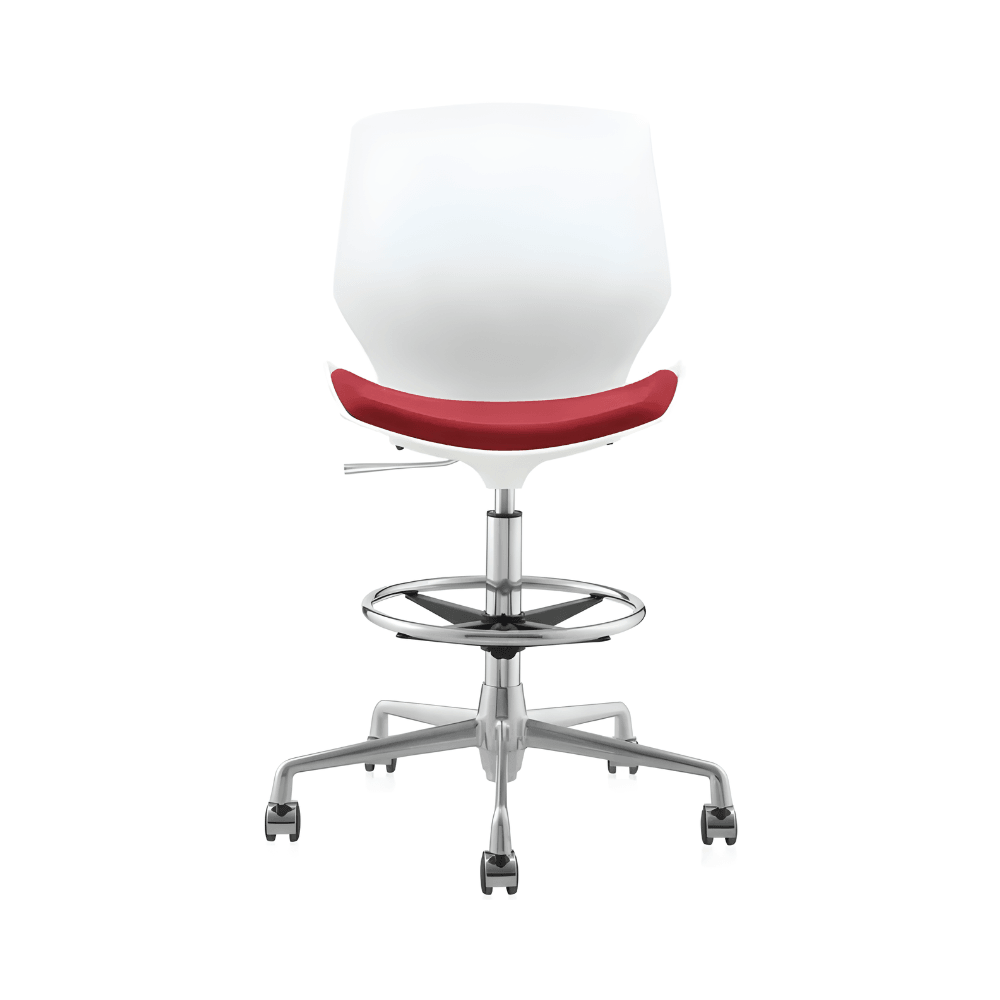 High office stool Zurich in fabric