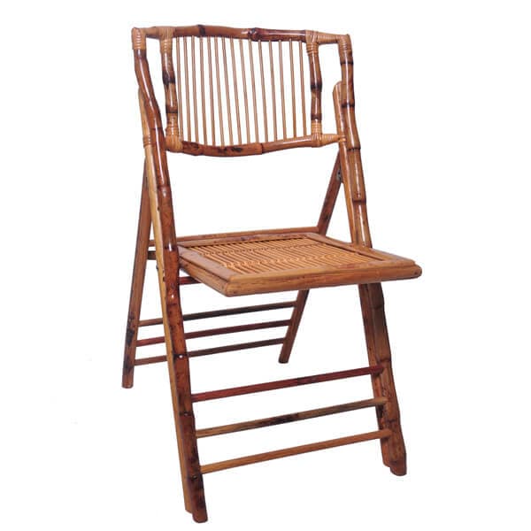 Chaise plegable de bambú