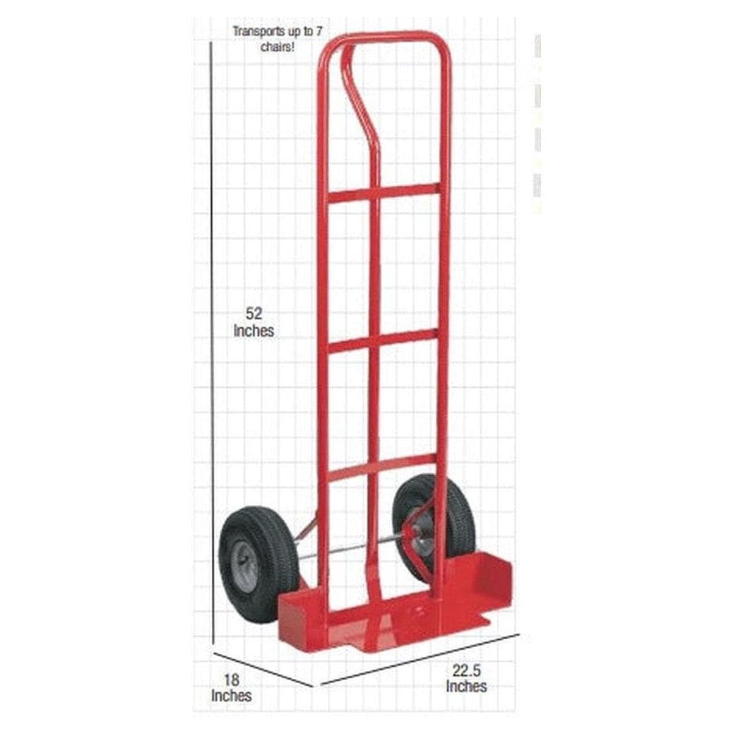Cart for stackable steel chairs