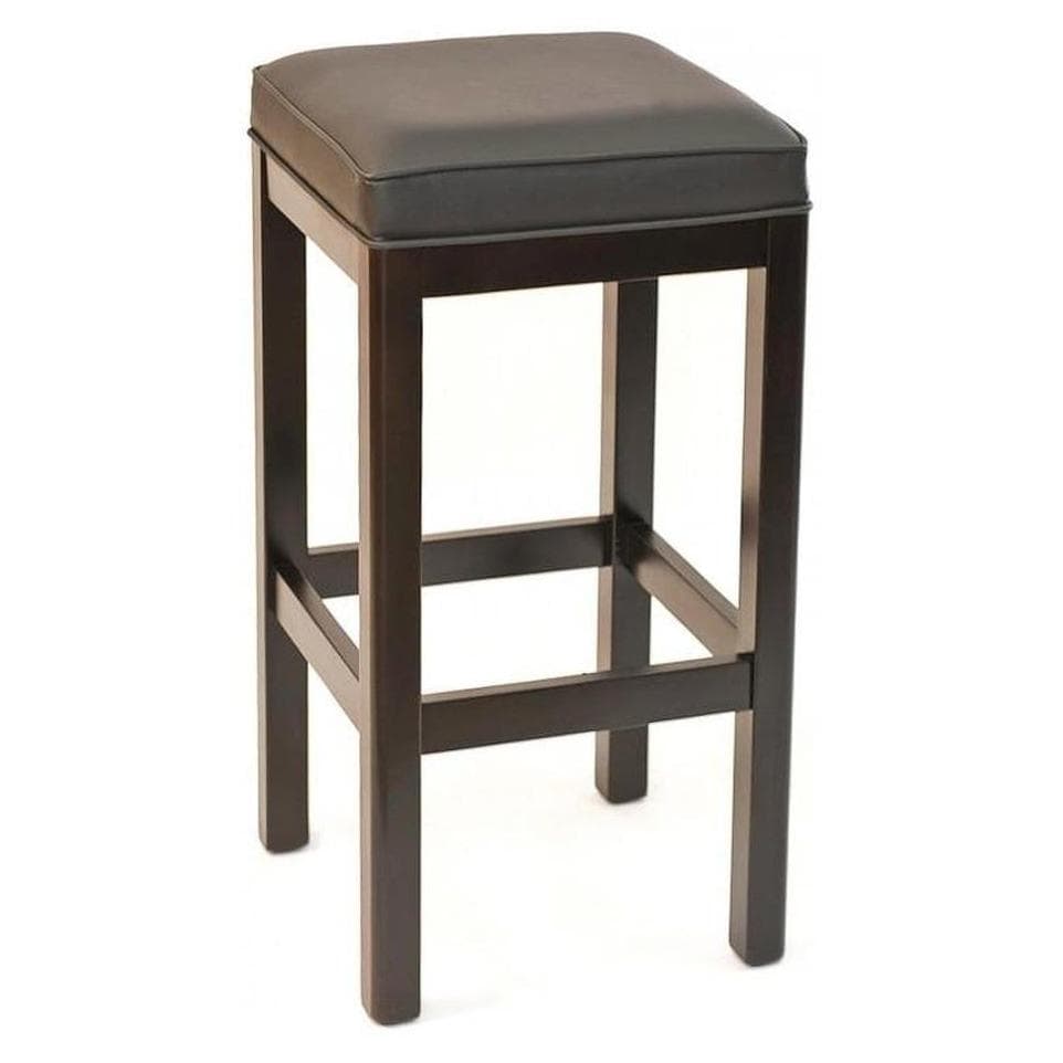 Bar stool without backrest with European beech seat