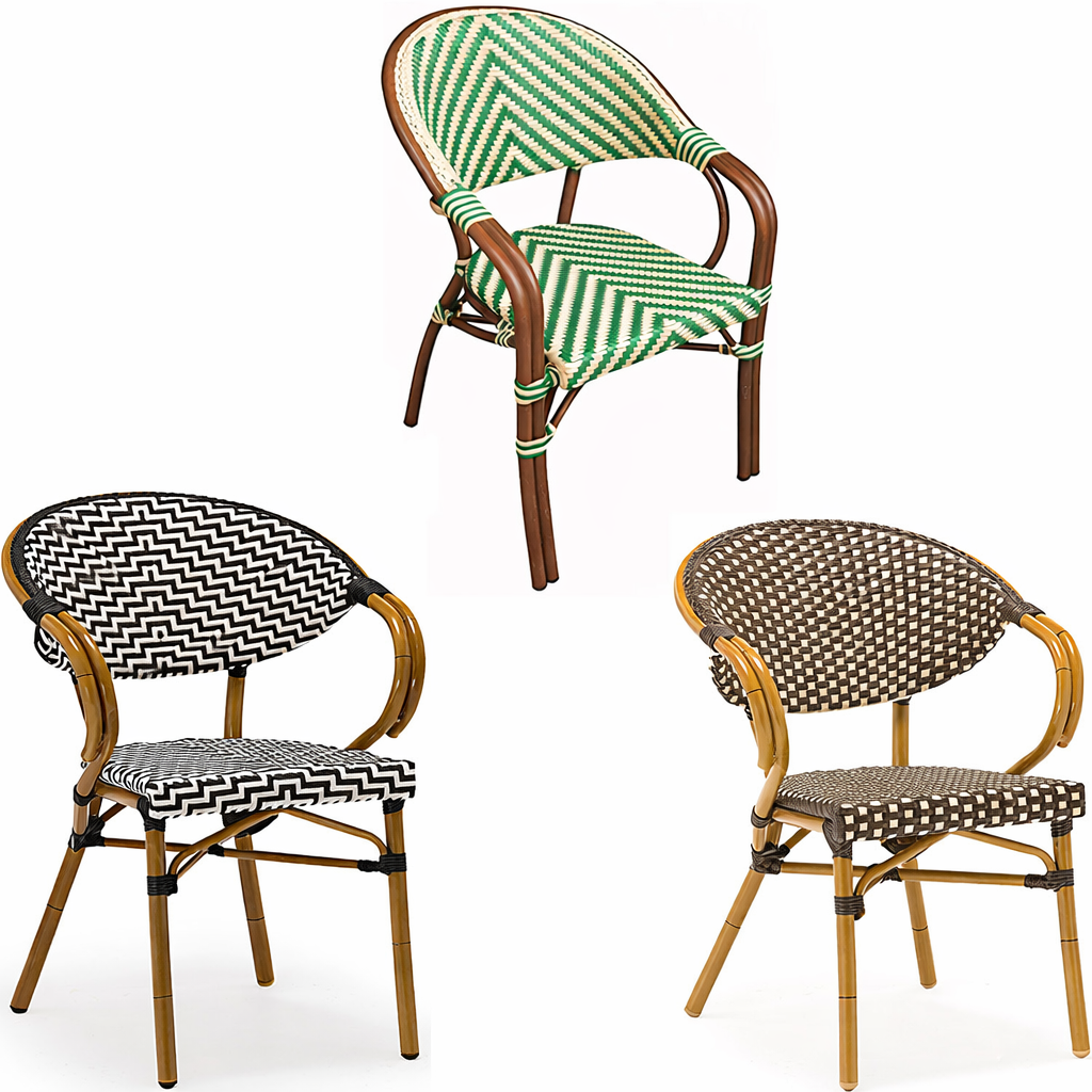 Outdoor bistro armchair Agnettes - Rattan